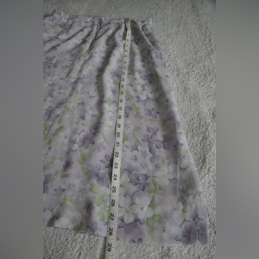 Pendleton Floral Purple and Green Women's Skirt - Picture 6 of 7